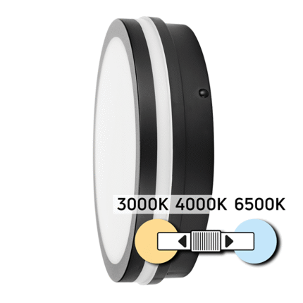 Plafonieră LED rezistență la apa cu senzor cu microunde, alba, 18W, 220V-240V AC, IP54