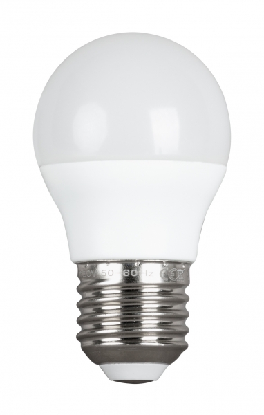 Bec LED, sferic, 3W, E27, lumină caldă (**Cantitate minimă comandă: 10 buc.**)