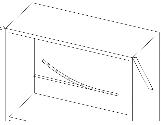 baghetă luminoasa,cu senzor PIR, 0.3W, 4000K,cu baterii 4xLR03, lumină neutră - imagine 3