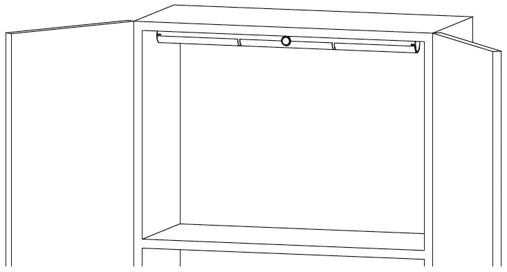baghetă luminoasa,cu senzor PIR, 0.3W, 4000K,cu baterii 4xLR03, lumină neutră - imagine 4