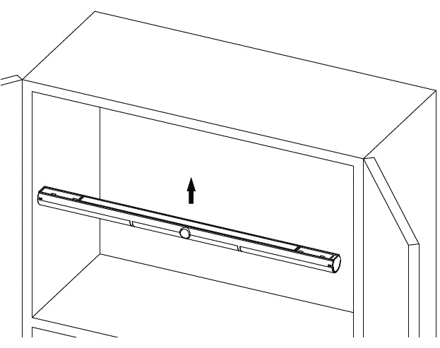 baghetă luminoasa,cu senzor PIR, 0.3W, 4000K,cu baterii 4xLR03, lumină neutră - imagine 2