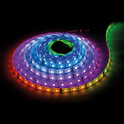 BANDĂ LED DIGITALA 11.2W/m 12V DC 16 PIXEL/m  48LED/m - imagine 1