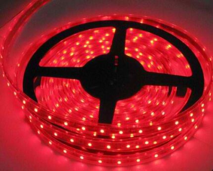 BANDĂ LED ROSU 4.8W/M, 12V DC, SMD2835, 60LED/m, IP65