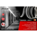 Bandă LED profesională neutră 5m IP20 24V DC 140LED/m 14.4W/m - imagine 3