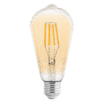 Bec LED glob cu filament dimabil, 4W, E27, 2500K, 220-240V AC, amber, ST64