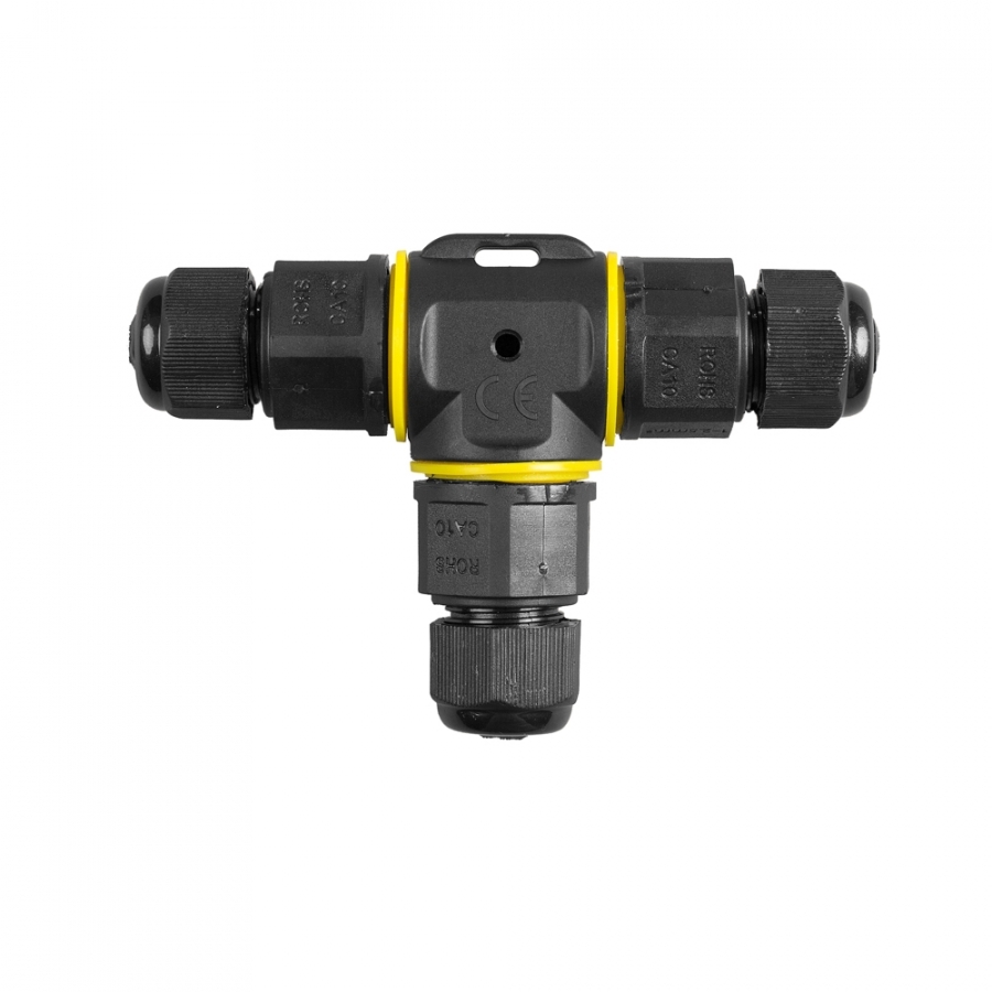 Conector T16 rezistent la apa, 3 pini, 16A, IP68 (1 buc) - imagine 1