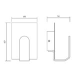 Corp de iluminat LED, de perete, cu lumină indirectă, 3,5W, corp alb, lumină caldă - imagine 3