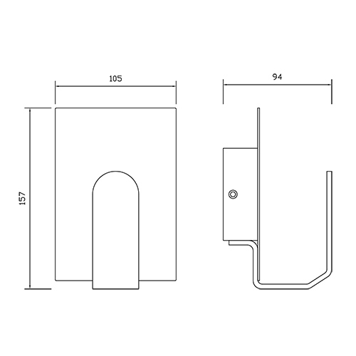 Corp de iluminat LED, de perete, cu lumină indirectă, 3,5W, corp alb, lumină caldă - imagine 3