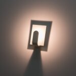 Corp de iluminat LED, de perete, cu lumină indirectă, 3,5W, corp alb, lumină caldă - imagine 2