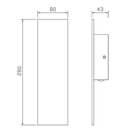Corp de iluminat LED, DE PERETE, cu lumină indirectă, 3W, corp alb, lumină caldă