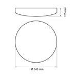 LAMPĂ DECORATIVĂ DE TAVAN 18W 2700K - imagine 2