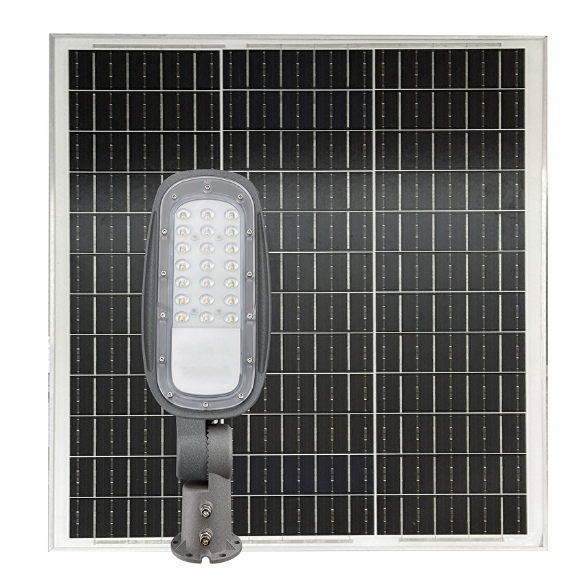 Lampă stradală LED cu panou solar R60, 12W, 4000K, 140×90, SMD2835, IP65 - imagine 3