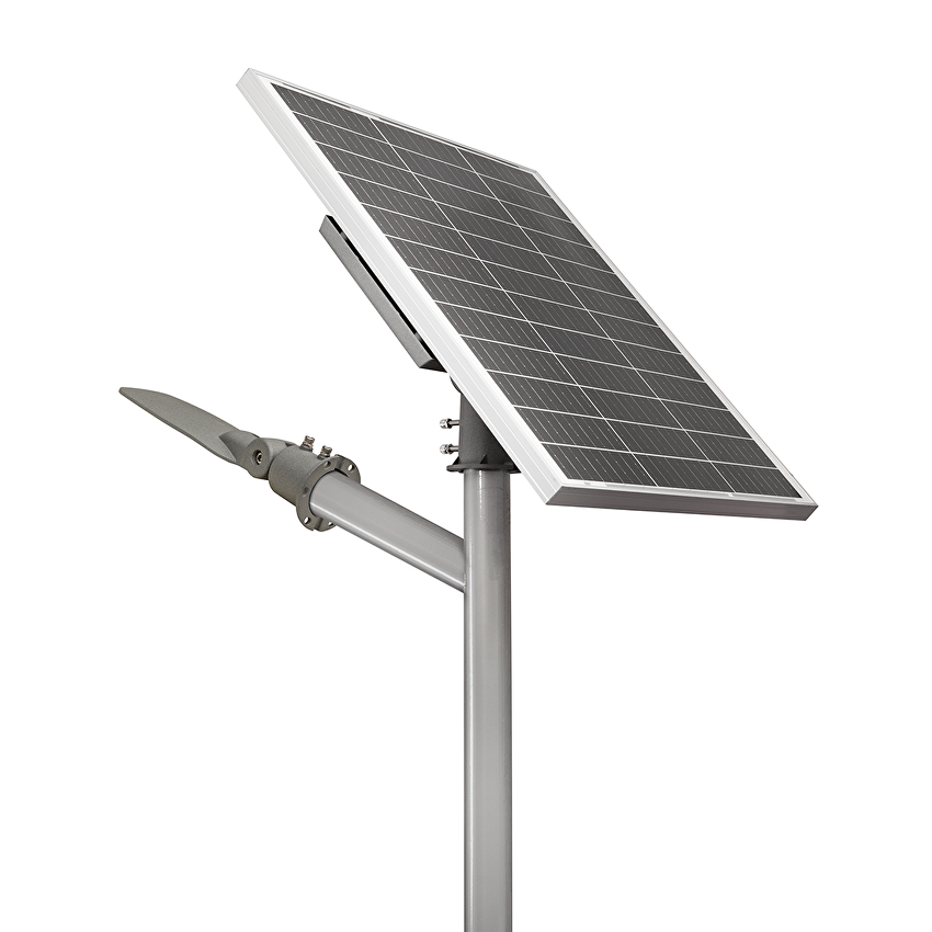 Lampă stradală LED cu panou solar R60, 12W, 4000K, 140×90, SMD2835, IP65 - imagine 2
