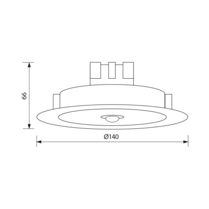 PANOU LED INCASTRABIL CU SENZOR PIR 11W LUMINĂ NEUTRĂ
