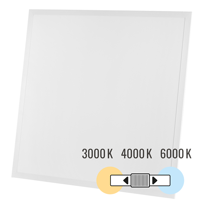 Panou LED 600×600 mm, 40W, 3000K/4000K/6000K, 137 lm/W, 220V-240V AC, IP44 - imagine 1