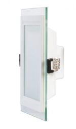 Panou LED cu sticla, incastrabil, pătrat, 18W, SMD2835, lumină neutră, IP44 - imagine 2