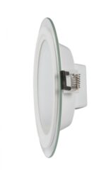 Panou LED cu sticla, incastrabil, rotund, 12W, SMD2835, lumină neutră, IP44 - imagine 2