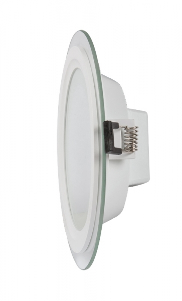 Panou LED cu sticla, incastrabil, rotund, 12W, SMD2835, lumină neutră, IP44 - imagine 2