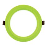 PANOU LED INCASTRABIL ROTUND 6W RAMĂ VERDE LUMINĂ NEUTRĂ