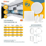 Panou LED incastrabil, rotund, 18W, 4000K, 220-240V AC - imagine 3