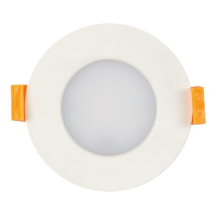 Panou LED incastrabil , rotund, 7W, SMD2835, ramă alba, 3000K, IP44