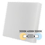 Plafonieră 18W/24W/30W, CCT 3000K/4000K/5000K, 220V-240V AC, IK08, alba, patrata, IP54, IK08