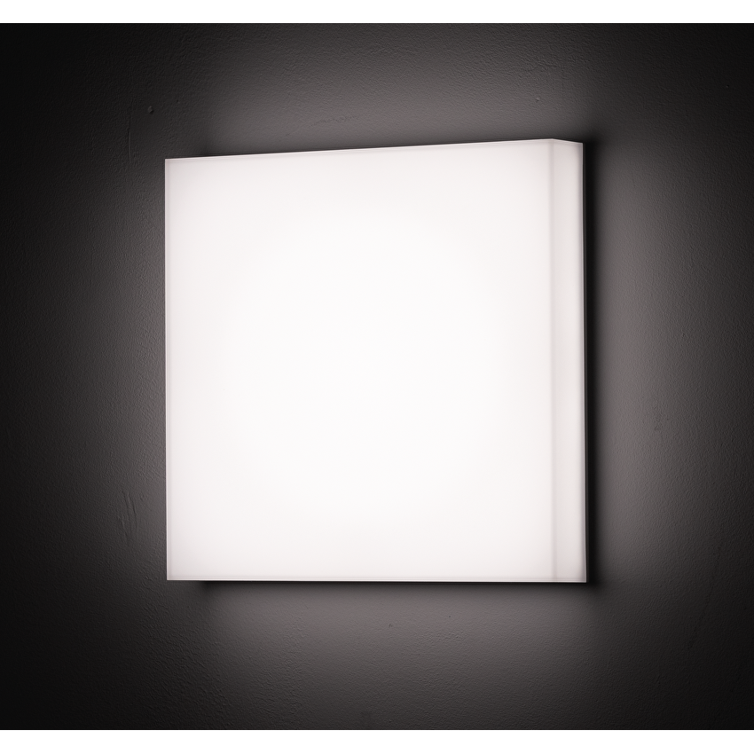 Plafonieră 18W/24W/30W, CCT 3000K/4000K/5000K, 220V-240V AC, IK08, alba, patrata, IP54, IK08 - imagine 4