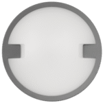 Plafonieră LED, rezistență la apa, rotunda, 18W, 4000K, gri, IP65