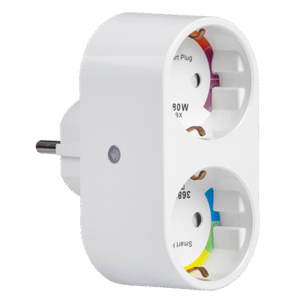 Priza dubla WI-FI SMART, 16A, 3500W, 220-240V AC