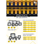 Proiector LED Slim cu senzor PIR 30W, 4000K, 220-240V AC, IP44 - imagine 2