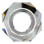 Ramă încastrabilă pentru spot, fixă, corp cristal alb, MR16 - imagine 2