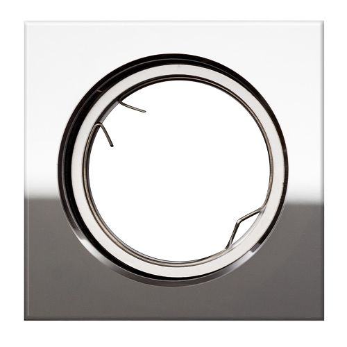 Ramă încastrabilă pentru spot, fixă, corp cristal fumuriu, MR16 - imagine 2