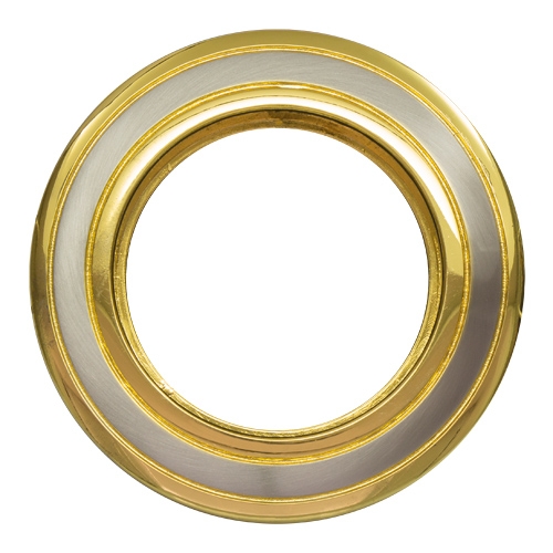 Ramă încastrabilă pentru spot, fixă, corp nichel satinat/auriu, MR16 - imagine 2