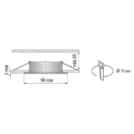 Ramă spot orientabila GU10, luminanta redusa - imagine 3