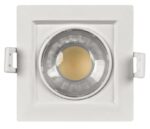 SPOT LED INCASTRABIL, PĂTRAT, reglabil, 8W, lumină neutră