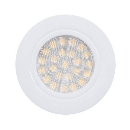 Spot LED incastrabil, rotund, SMD2835, 4W, lumină neutră, corp alb, IP44