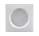 Spot mini LED PENTRU MOBILIER, cu ramă, pătrat, 1.5W, 4000K, corp alb, LUMINĂ NEUTRĂ