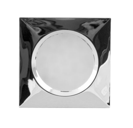 Spot mini LED PENTRU MOBILIER, cu ramă, pătrat, 1.5W, 4000K, corp cromat, LUMINĂ NEUTRĂ