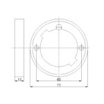 Spot mini LED PENTRU MOBILIER, cu ramă, rotund, 1.5W, 4000K, corp ALB, LUMINĂ NEUTRĂ - imagine 4