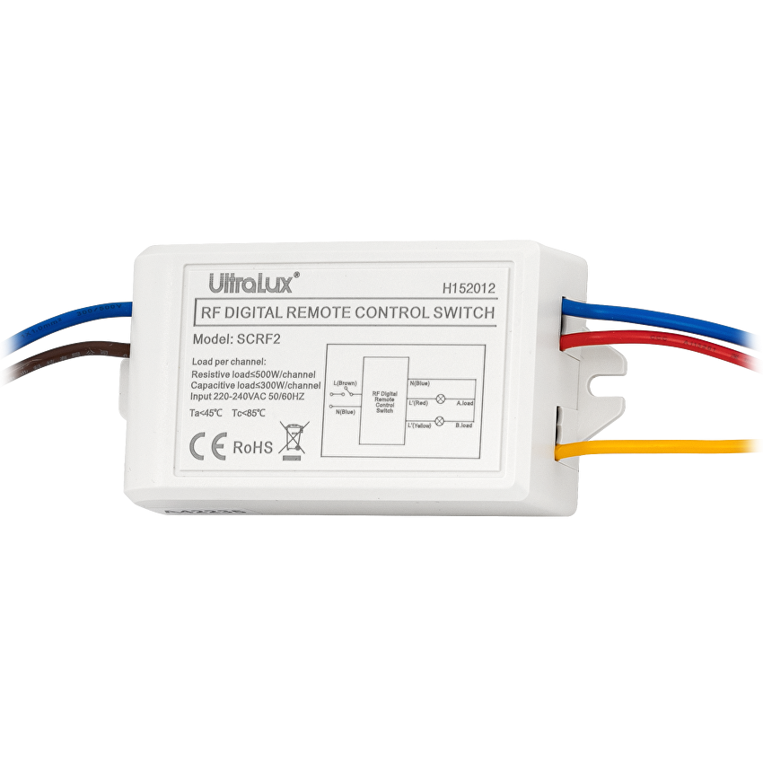Telecomandă cu funcție de întrerupător RF, 2 canale, 220V - imagine 2