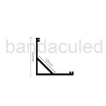 PROFIL BANDA LED DE COLT 2M (pret pentru 2m) - imagine 2