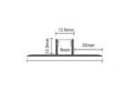 Profil LED Incastrat rigips Lungime 2m - imagine 2