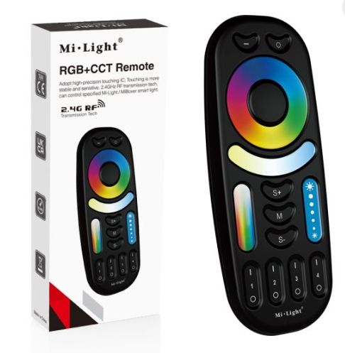 MILIGHT-TELECOMANDA-RGB-BANDACULED Mi-Light TELECOMANDĂ 2.4GHZ 4-ZONE TOUCH RGB + CCT FUT092 - imagine 1
