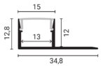 Profil led 2m rigips - imagine 2