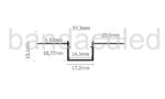 Profil banda led flexibil pentru rigips - imagine 2